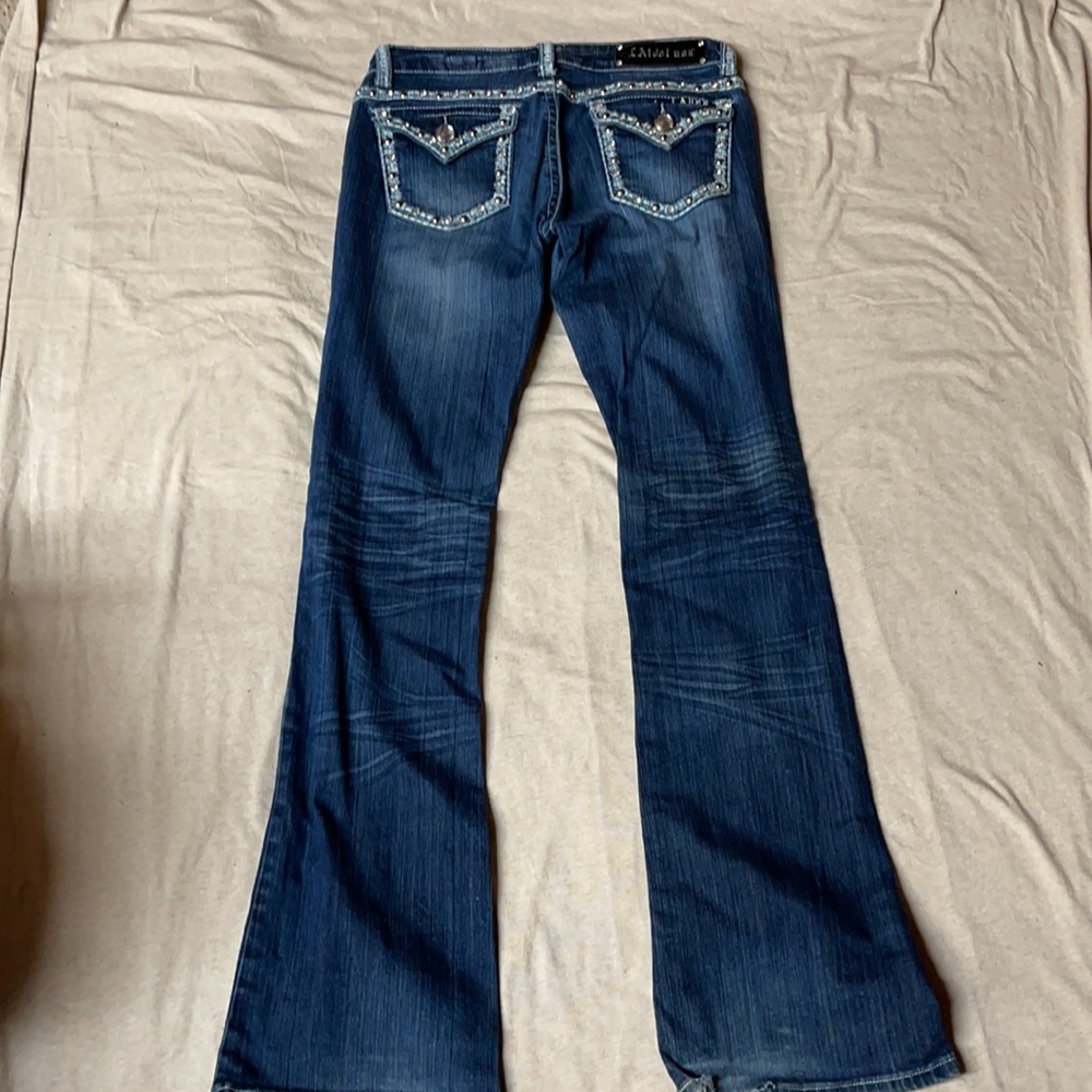 LA Idol bootcut jeans size 7 GUC - Picture 4 of 5